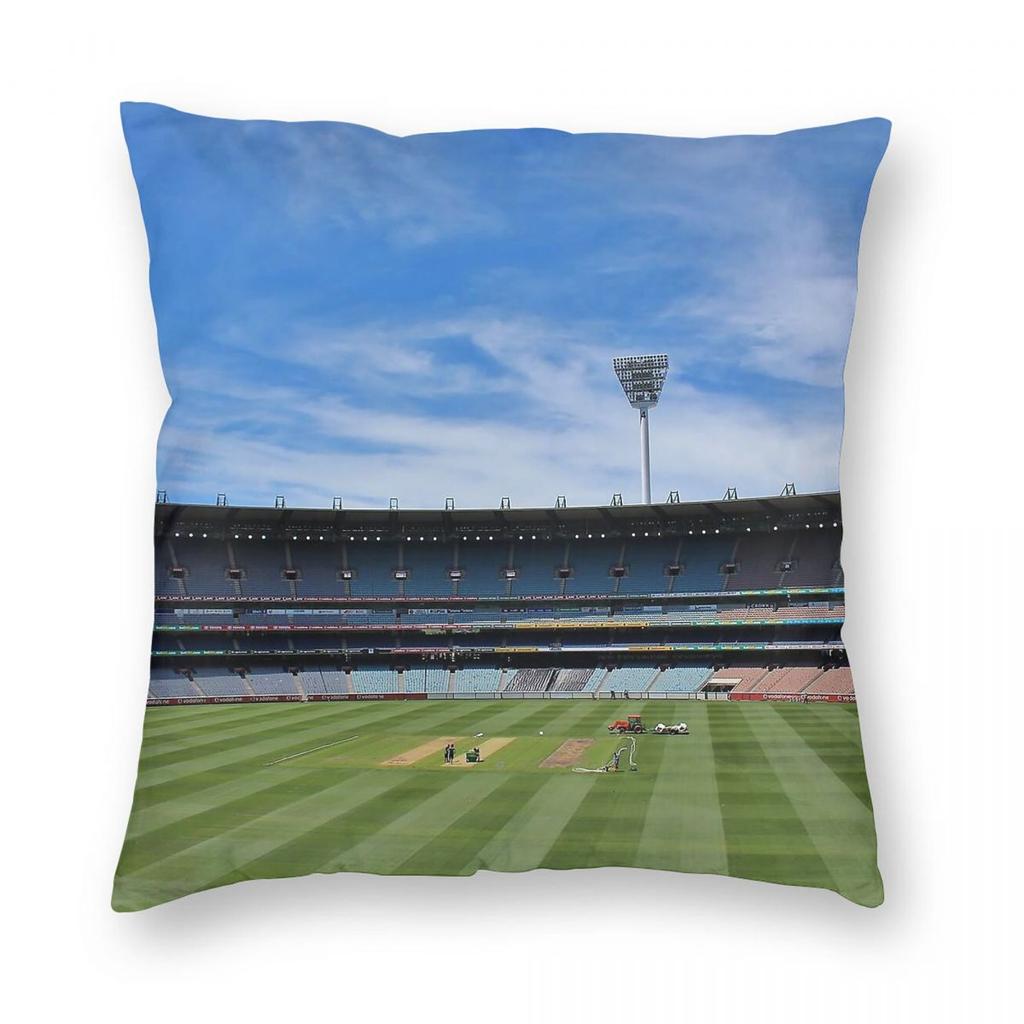 Melbourne Cricket Ground Square Pillowcase Polyester Linen Velvet Printed Decorative Pillow Case Sofa Seater Cushion Cover x