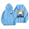 Children's Casual Fashion Halloween Print Long-Sleeved Hooded Sweatshirt
