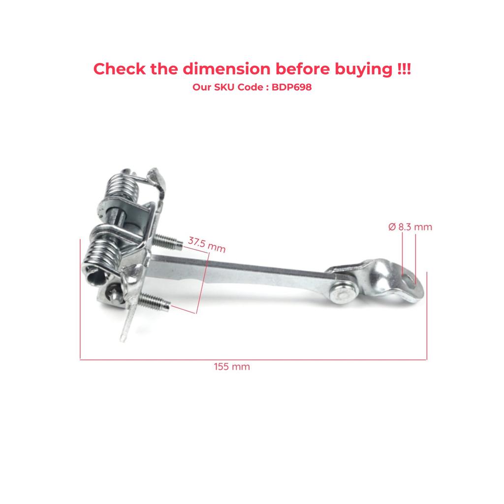 BDP698 Front Left OR Right Door Catch Hinge Brake Stop Check Strap Limiter for Renault Megane MK1 4/5 Door 1996-2003 7700828427