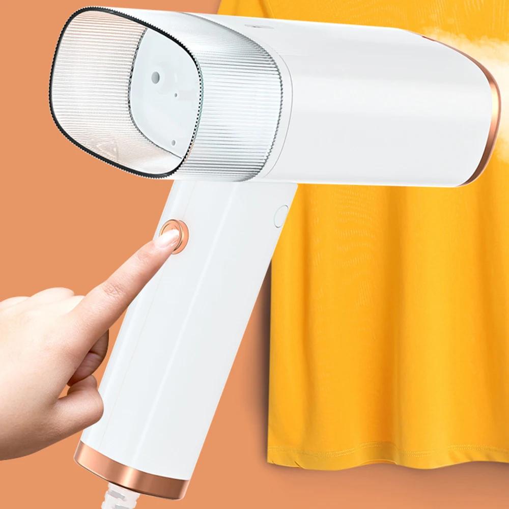 

Портативный электрический утюг для общежития, небольшой ручной утюг с распылителем, бытовая утюговая машина, складная и удобная для хранения AU белый
