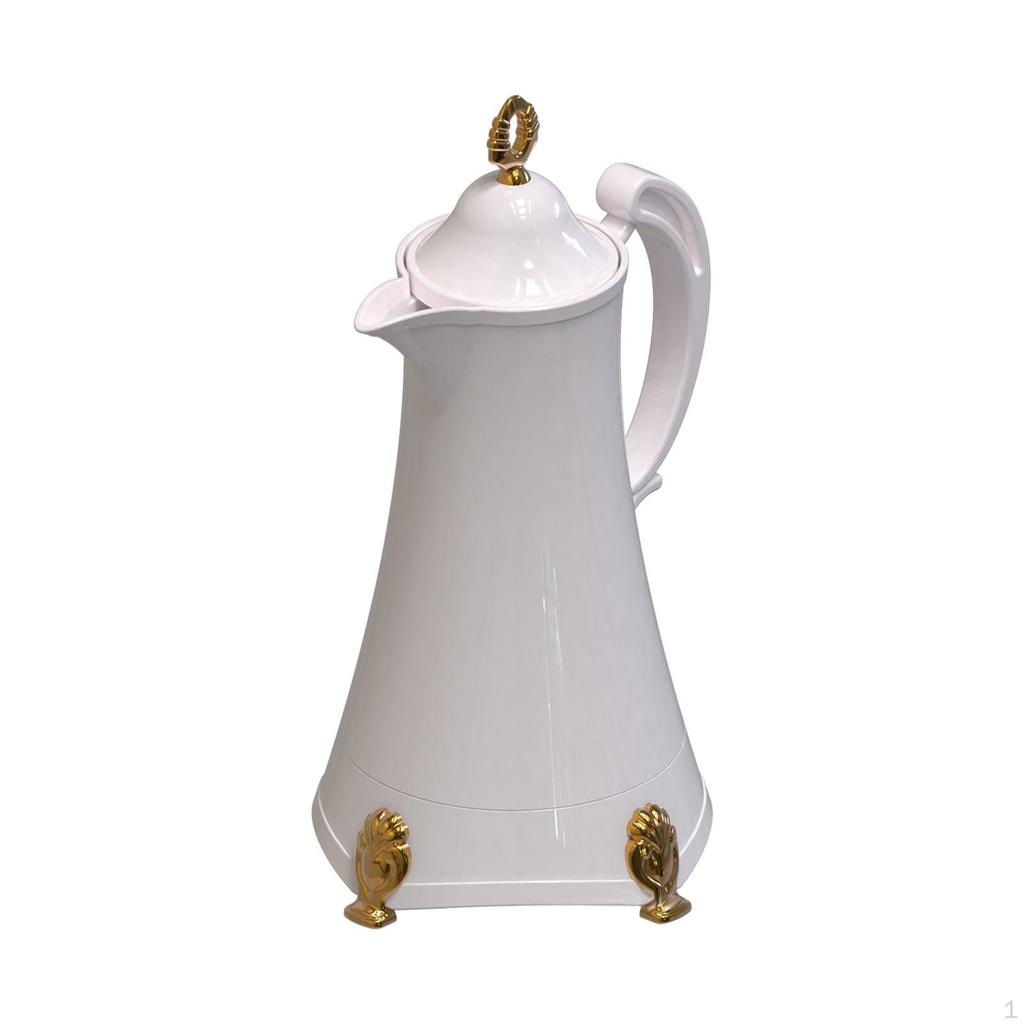 Insulated Coffee Pot Insulation Beverage Dispenser Double Walled Glass Thermal Leakproof 800ml