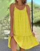 2025 Summer Floral Sleeveless Spaghetti Strap Dress - European American Pastoral Style