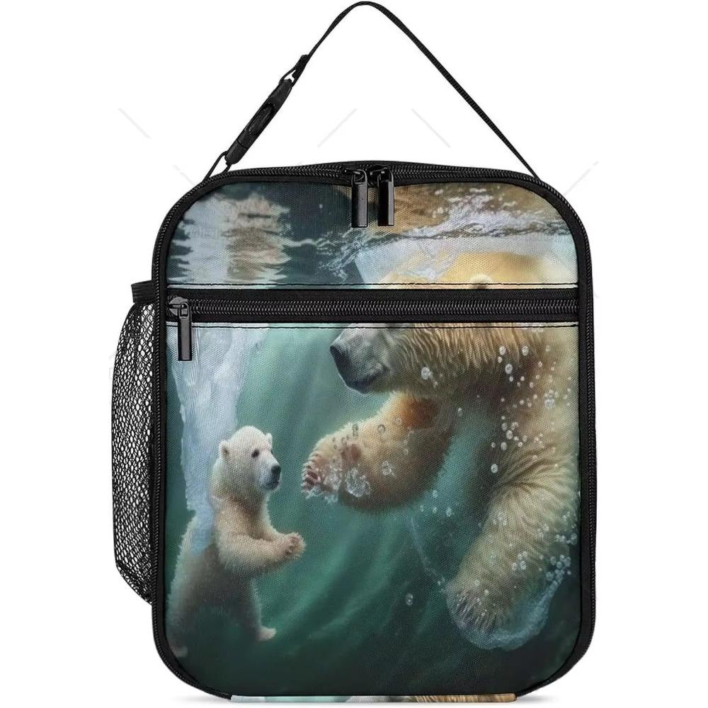 Animal Lion Cooler Insulated Lunch Bag for Women Men Adults Portable Reusable Laige Capacity Cool Bag Lunch Box for Work