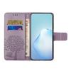 For iPhone 17 Air Case PU Leather Owl Tree Imprinted Wallet Phone Cover with Strap