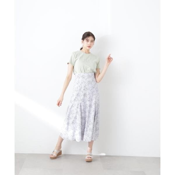 Jill by Jill Stuart Women's Line Flower Print Skirt, Red