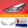 Car Headlight Tint Smoke Black Protective Film Protection Transparent TPU Sticker Accessories Styling For Tesla Model 3 X Y S