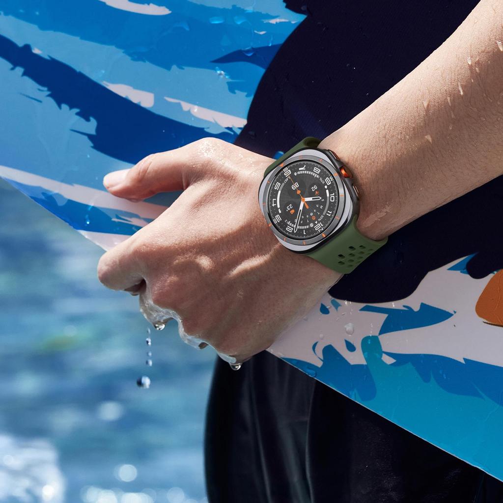 Magnetic Strap for Samsung Galaxy Watch Ultra 47mm Accessories Breathable Silicone Belt Bracelet Galaxy Watch 7 Ultra Band 47 Mm