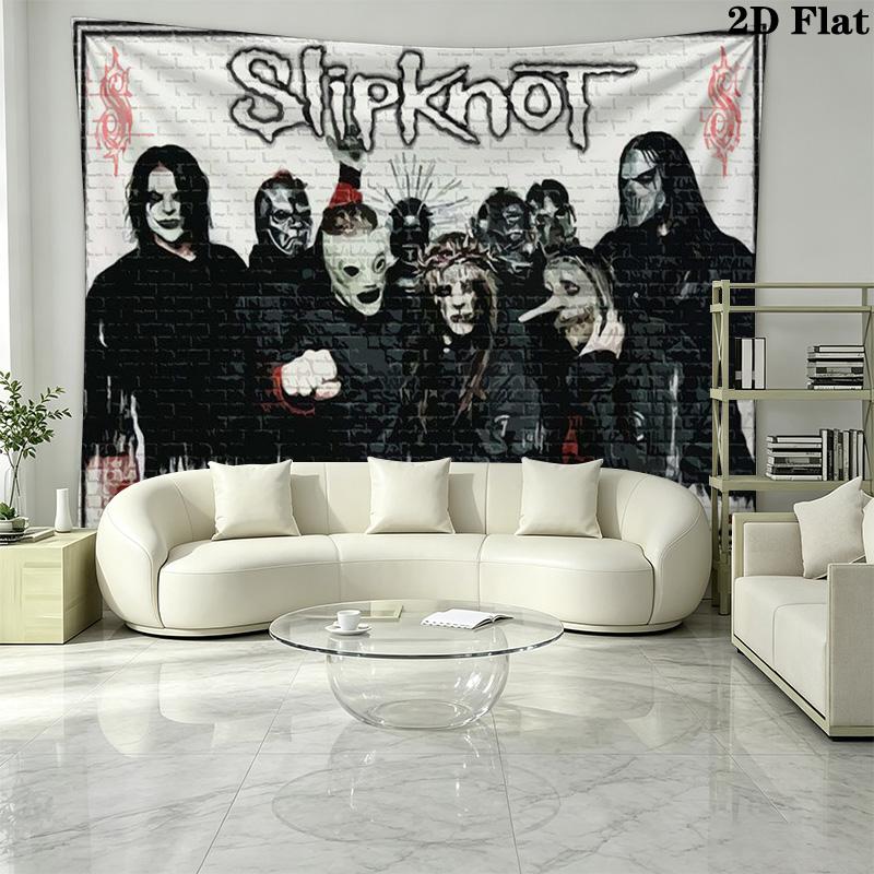 Slipknot Wall Tapestry Aesthetic Wall Hanging Printed Fabric Blanket Decorative Tapestries for Bedroom Living Room Home Decor