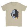 Daft Punk Electronic Band  Cotton T Shirt For Men Beach  Funny T Shirts Breathable Popular Tee Shirt Big Size Dropshipping Tops