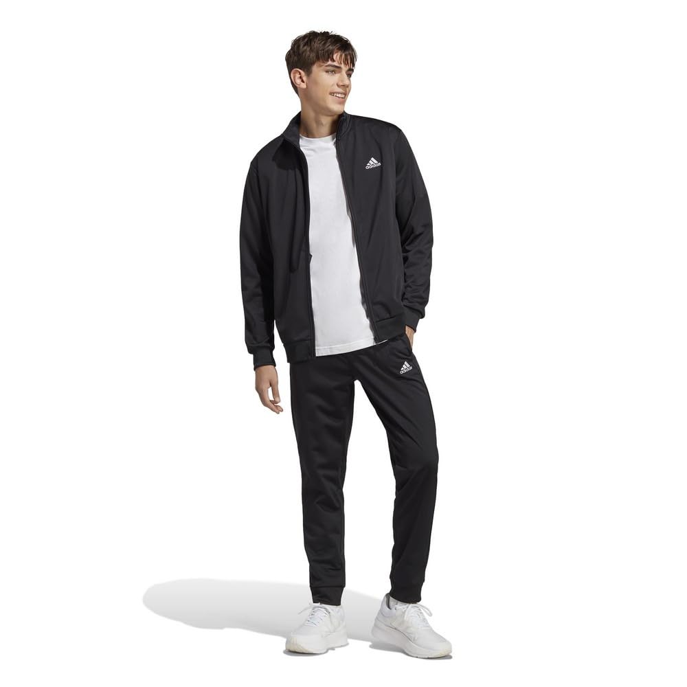 Adidas ECT04 Linear Logo Tricot Tracksuit Size Small Men's Set, Black/White/Black/White (IC6775),