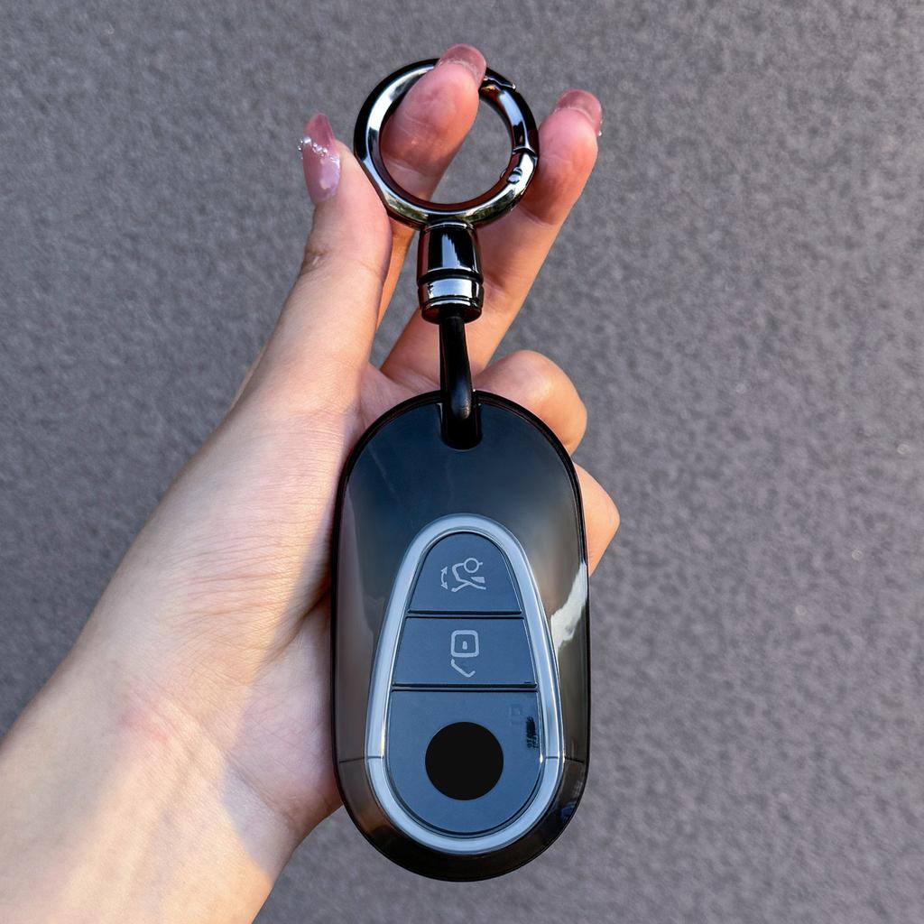 Transparent Black Tpu For Mercedes Benz  C S Class W206 W223 S350 C260 C300 S400 S450 S500  Remote Car Key Case Cover Fob