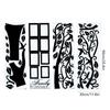 4pcs 11.8 X 35.4in Family Photo Tree Wall Sticker Tree Pvc Removable Wall Sticker Black Peel and Stick PVC Wall Decal Bedroom