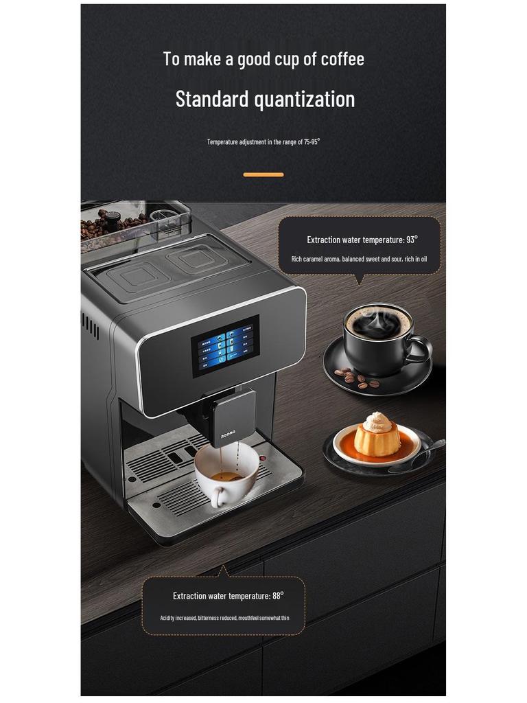 Touch Screen Automatic Milk Frother & Coffee Machine for Home or Office