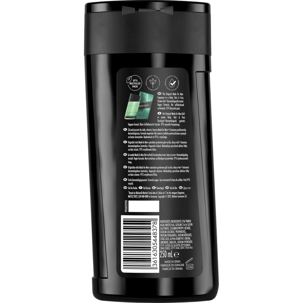 Bruno banani Gel de duș pentru bărbați 3 în 1, 250 ml