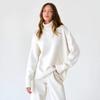 Solid Colour High Neck Sweater Autumn Winter Comfortable Loose Classic Versatile Pullover Sweater Luxurious Relaxed-fit Slimming and Versatile Top