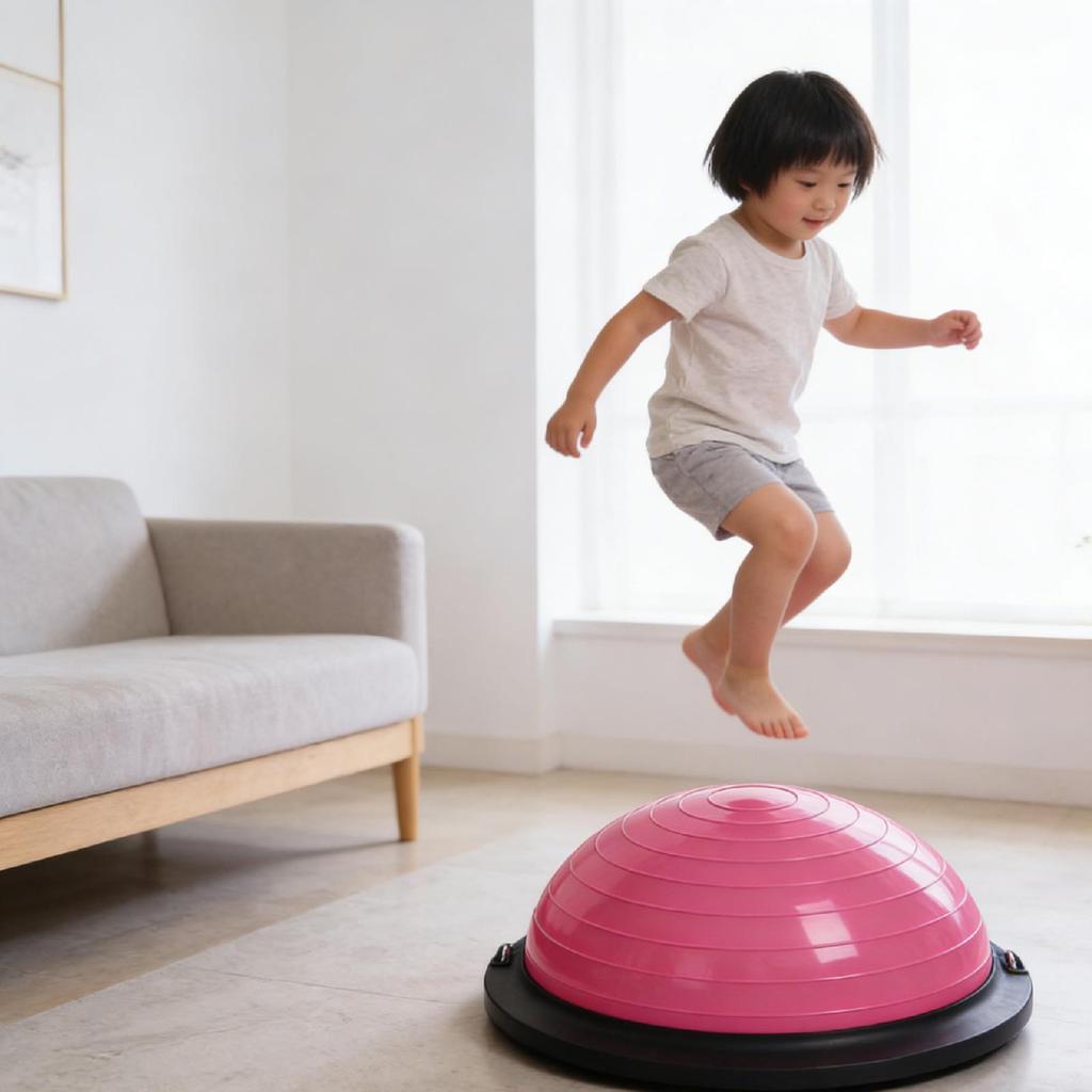 Balance Ball Exercise Half Dome Pilates Stepping Pad Core Body Stability Training Nonslip