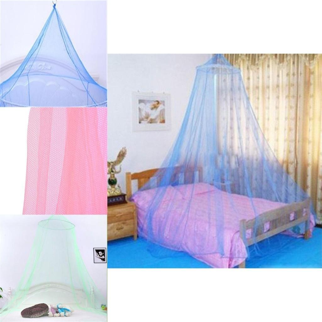 Premium Round Mosquito Net Dome For King Queen Double Beds With Fine Poly Mesh
