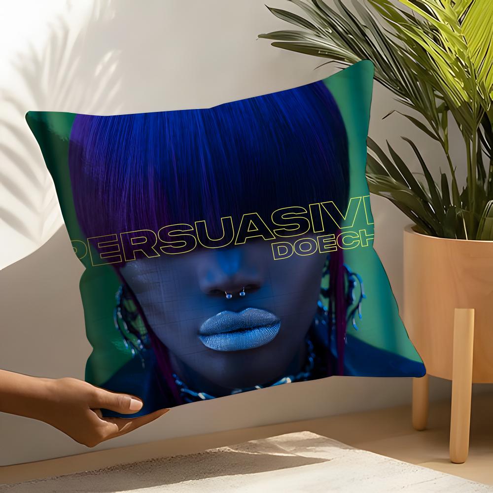 Hot DdoechiiES Album Pillow Case Home Living Room Decoration Linen Pillow Cases Cushion Cover