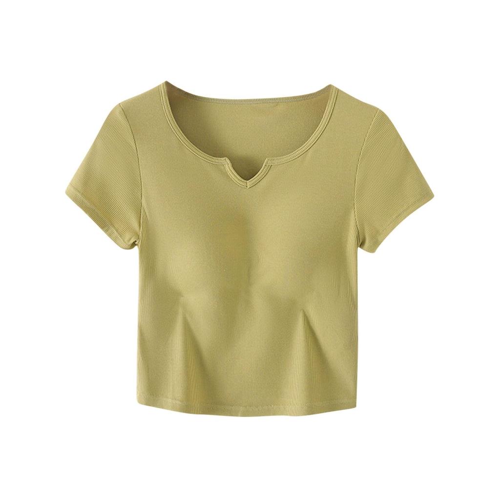 Women's Solid Color Padded Summer Vest With Shoulder Slim Fit Bottoming Sleeveless Vest