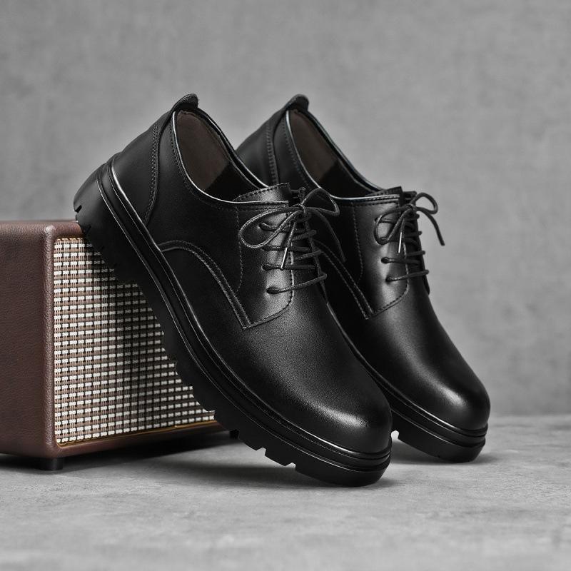 Augustine leather shoes men's 2025 new leather formal business men's shoes soft sole comfortable work casual derby shoes