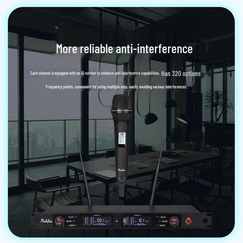 Runpu RP-SU26S Professional Wireless Conference Microphone System (CN Version)