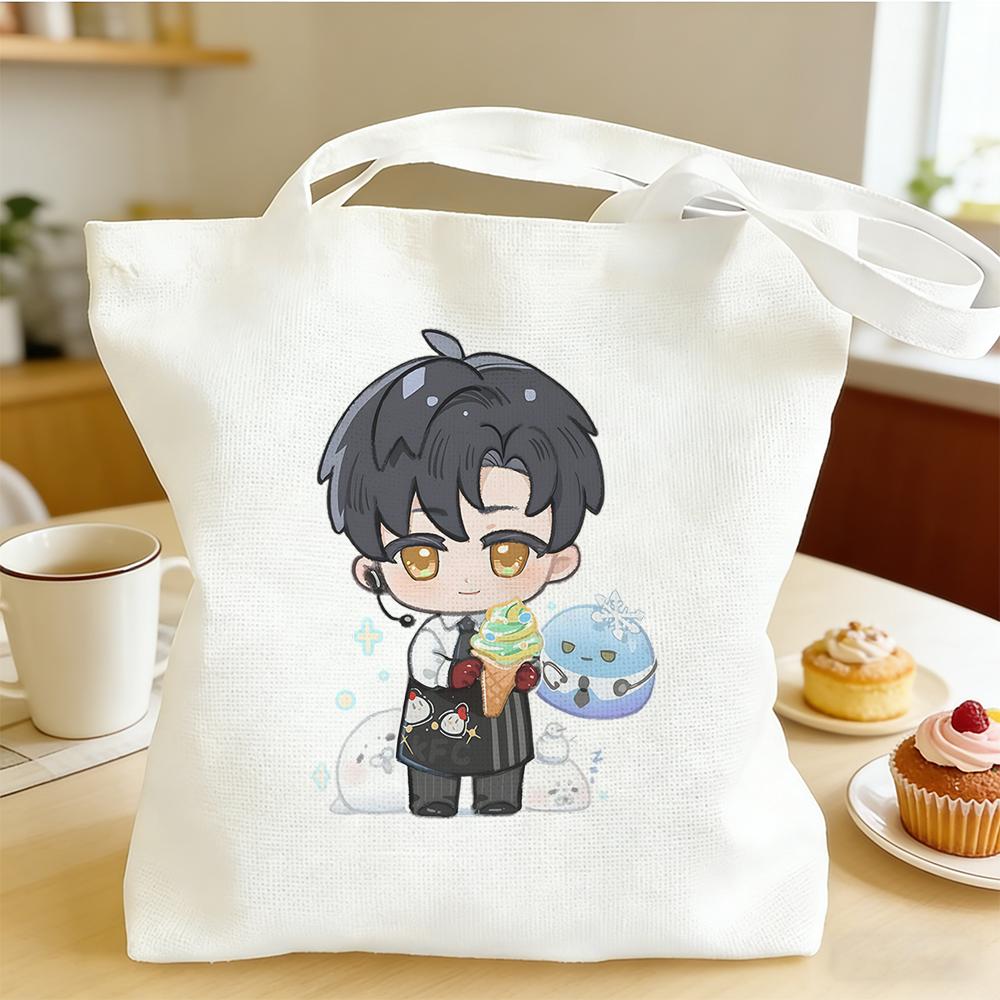 2026 Love and Deepspace Cartoon Zayne Stage Canva Bag 30x35/35x40CM Anime Cosplay Cute Printed Shoulder Handbag Fans Gift