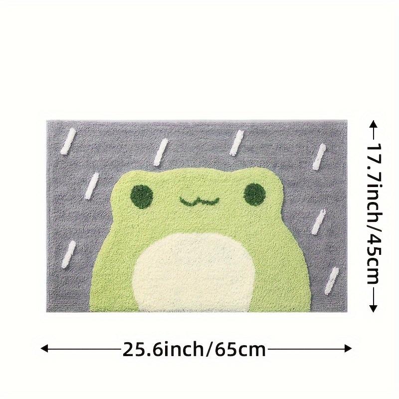 Green Little Frog Carpet Absorbent Bathroom Mat Toilet Floor Rug Rug For Bedroom Soft Doormat Carpet For Live Room Home