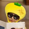 Pineapple Headgear Cute Funny Simulation Fruit Hat Decorative Selfie Cross-dressing Headwear Cartoon Plush Cosplay Costume Accessories Party Supplies