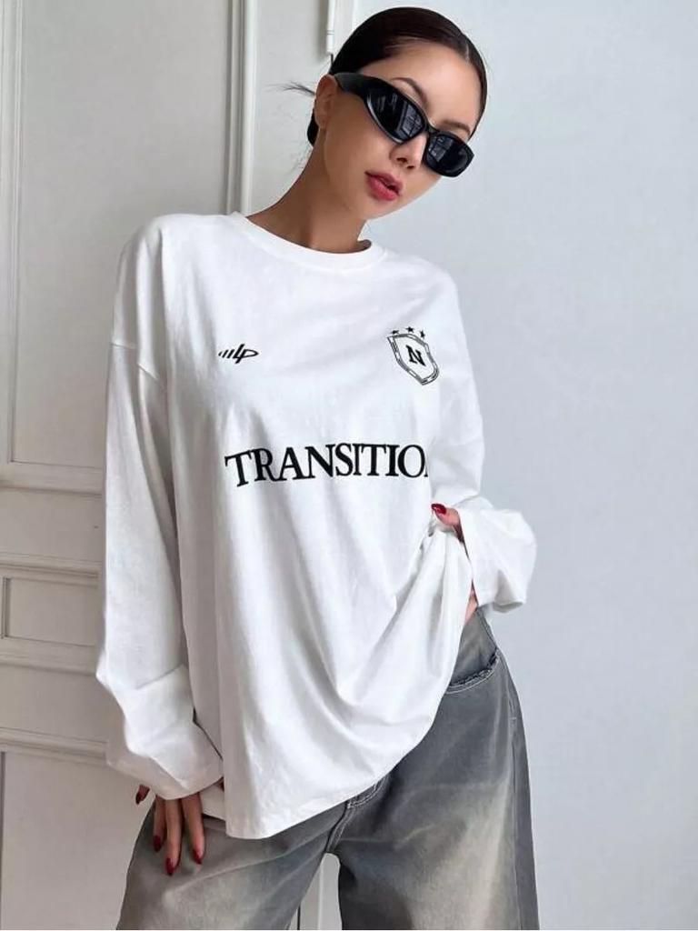 100% cotton t-shirt loose foreign style niche street personality ruffian handsome popular printing American style