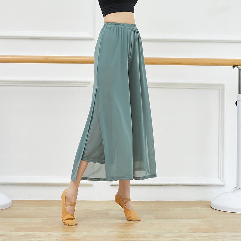 

Female Spring/Summer Chinese Ethnic Style Flowing Wide-Leg Pants Practice Pants Classical Dance Practice Wear 2XL