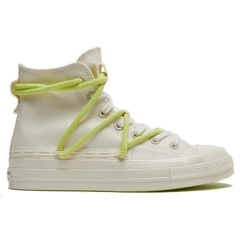 Converse 1970s Comfortable High Top Espadrilles Unisex White Green