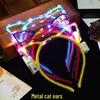 Luminous Rabbit & Cat Ear Headbands with Feather Clips - Perfect for Night Events & Gifts