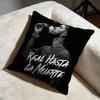 Fashion RReal Hasta La Muerteful Cushion Cover Soft Decorative Pillow Case Suitable for Bedroom Sofa Car Travel Use