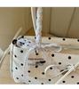 2026 Trendy Women's Polka Dot Bow Single-Shoulder Baguette Bag