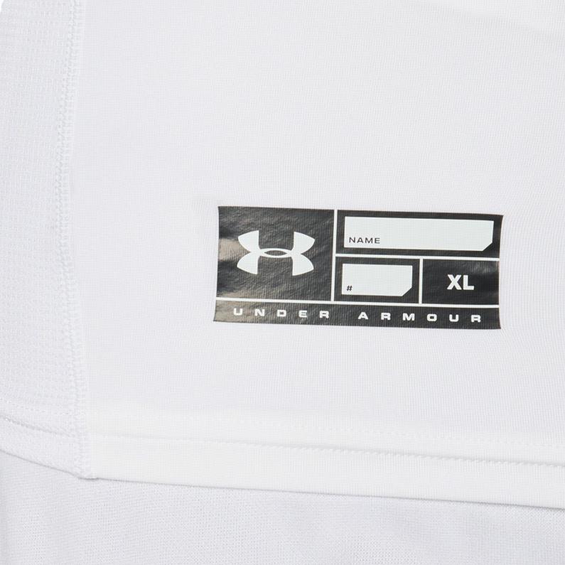 Under Armour Solid Color Crew Neck Short Sleeve T-Shirt Men Tops White 1358643-100