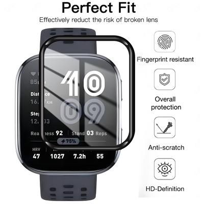 1-5Pcs Flexible Protective Film for Amazfit Bip 6 5 Screen Protector Anti-scratch 3D Curved PMMA Films for Amazfit Bip6 Bip5