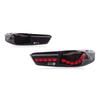 Compatible with 2020-2025 Honda City Dragon Scale Style LED Tail Light Assembly with Flowing Turn Signals.