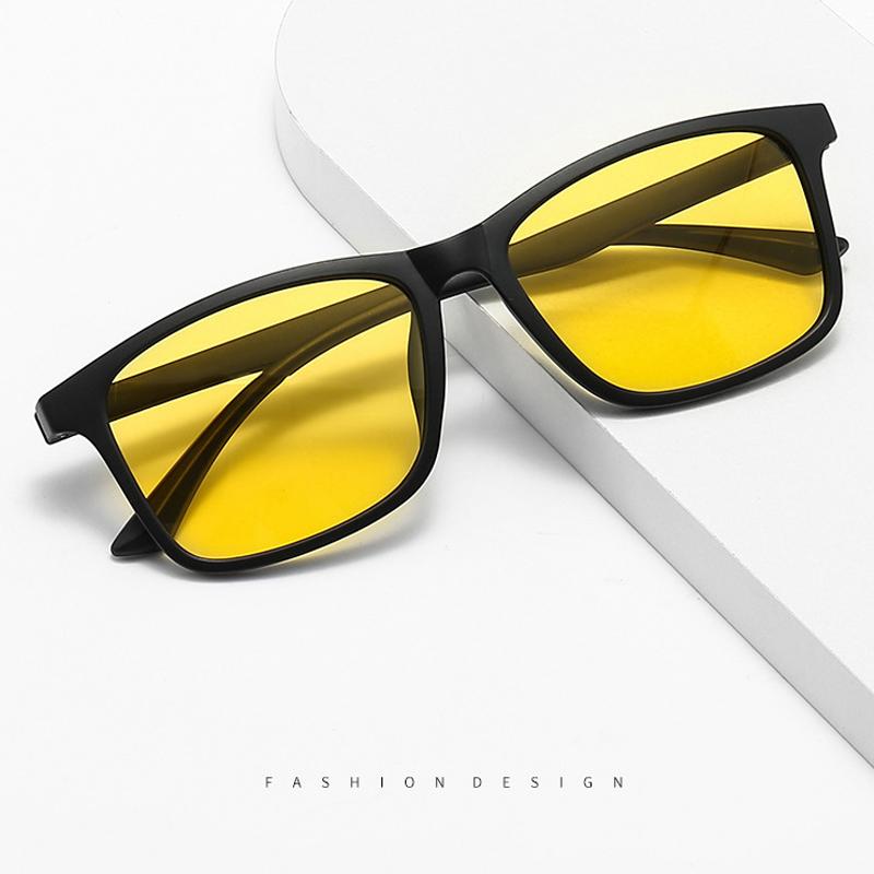 Black Leopard Square Frame Anti Blue Ray Polarized Sunglasses for Men and Women Outdoor Fishing Driving