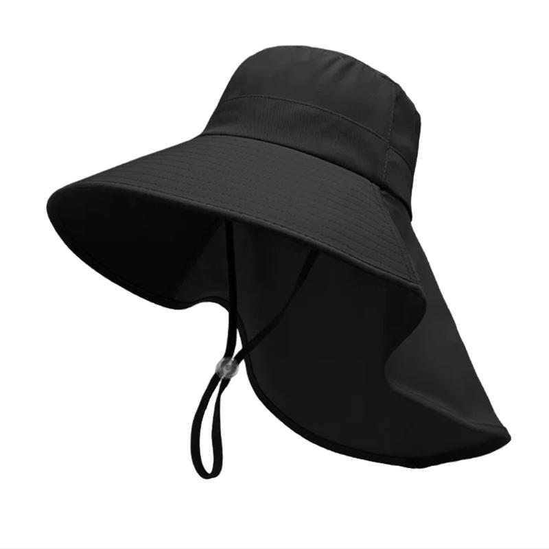 Breathable Sun Hat for Women Neck Cover Hat with Neck Flap Wide Brimmed Hat Adjustable Fashionable Sports Hat