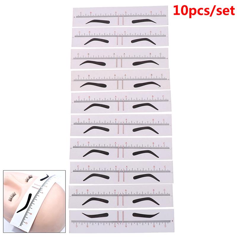 Sticker Brow Ruler Buy 10Pcs Disposable Eyebrow Ruler Stickers Stencil Microblading ...