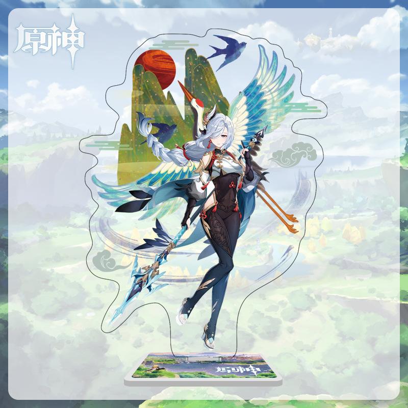 

Акриловая большая стойка высотой 16 см с персонажами из Мондштадта, Ли Юэ и Инадзума из Genshin Impact 16cm