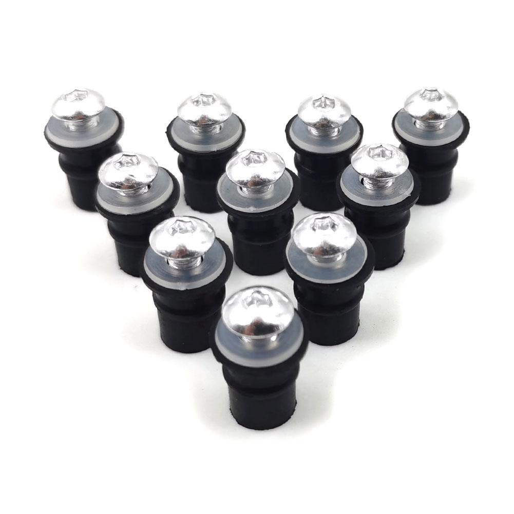 10pcs M5 Windshield Bolt Windscreen Mounting Screw Nut Washer for Kawasaki Ninja Honda CBR Suzuki GSXR Yamaha YZF R1 R3 R6 R7