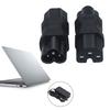 Small PDU Power Adapter, C6 to IEC320 C15 Female Connectors IEC320 C15 to C6 Cloverleaf Power Adapter for Travel Use