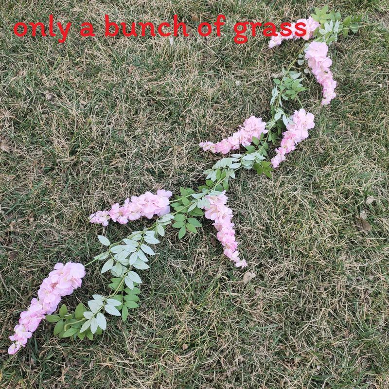 Purple Wisteria Artificial Hanging Flowers For Wedding Decor With Multicolor Options