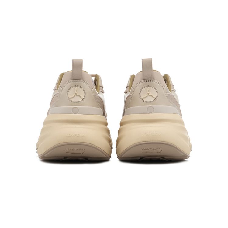 Li-Ning 1990 Cloud Dress Comfortable Simple Rebound Shock Absorption Non-Slip Low-Top Running Shoes Men Sneaker Dawn-Gray ALJT053-3