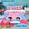 Custom Name 3PCS Pinkie Pie's Bold Adventure Bedding Set Including 1pc Duvet Cover And 2pcs Pillowcases for Bedroom, Dormitory Gift Home Decor