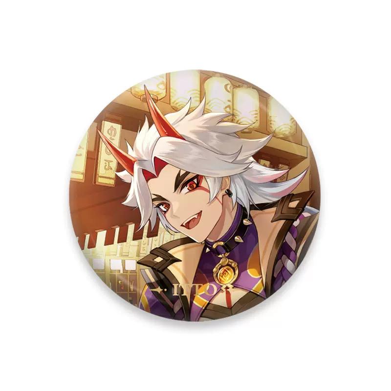 Sunsyea Genshin Impact Official Merch miHoYo Original Authentic Theme Series Badge Xiao Kazuha Zhongli Shogun Venti Klee Yelan