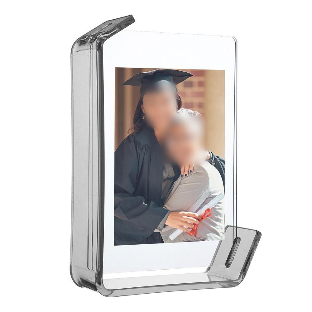 Tabletop Stands Acrylic Photo Frame For Home Decor Multicolor L Shaped Design Double Orientation Vertical And Horizontal
