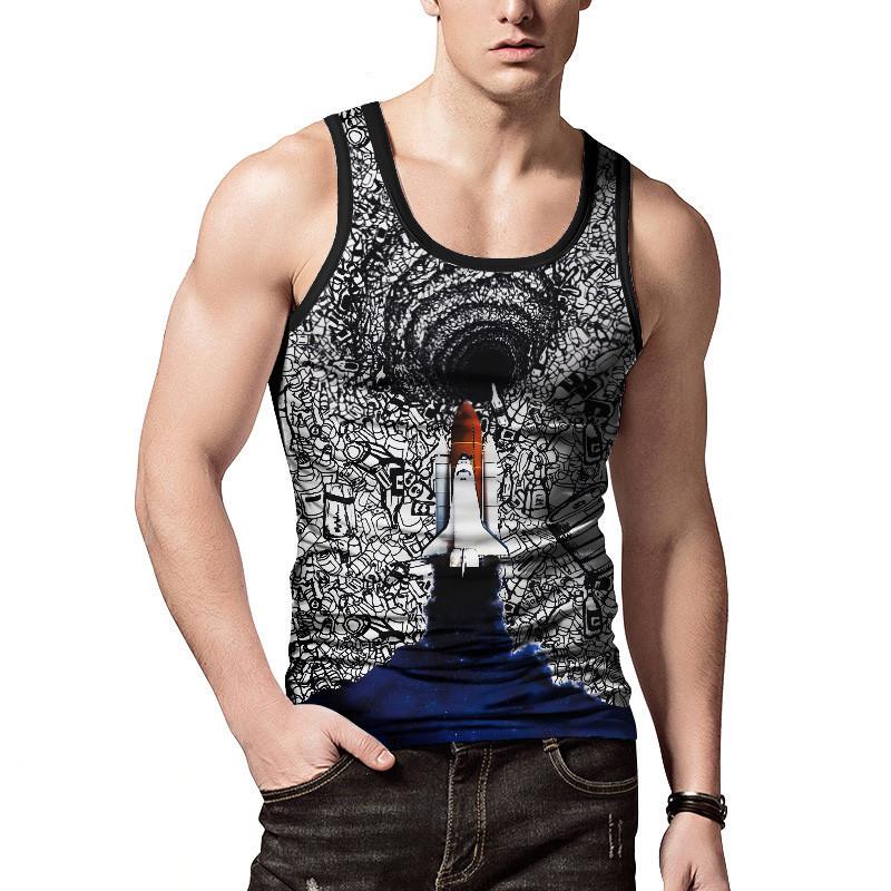 Mens Tank Summer Tops Vest Casual 3d Printed Graphics Tees Tshirts Sleeveless