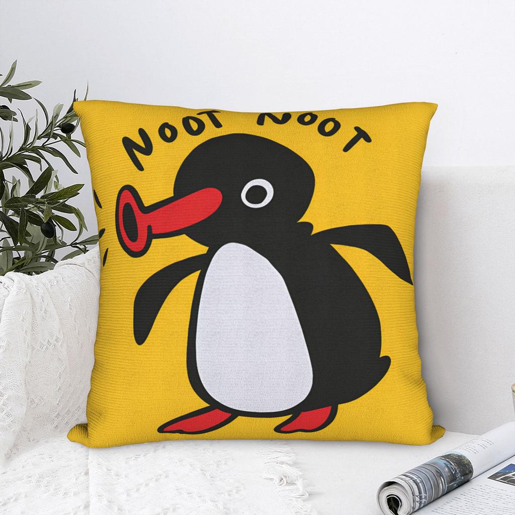 Pingus Pillow Case  Vintage Pillow Cover Square Pillowcases For Office Car Home Decor